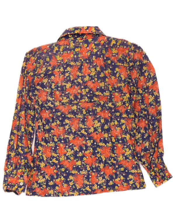 Blusa Camisa Feminina Vintage IT 42 Médio Multicolorido Floral