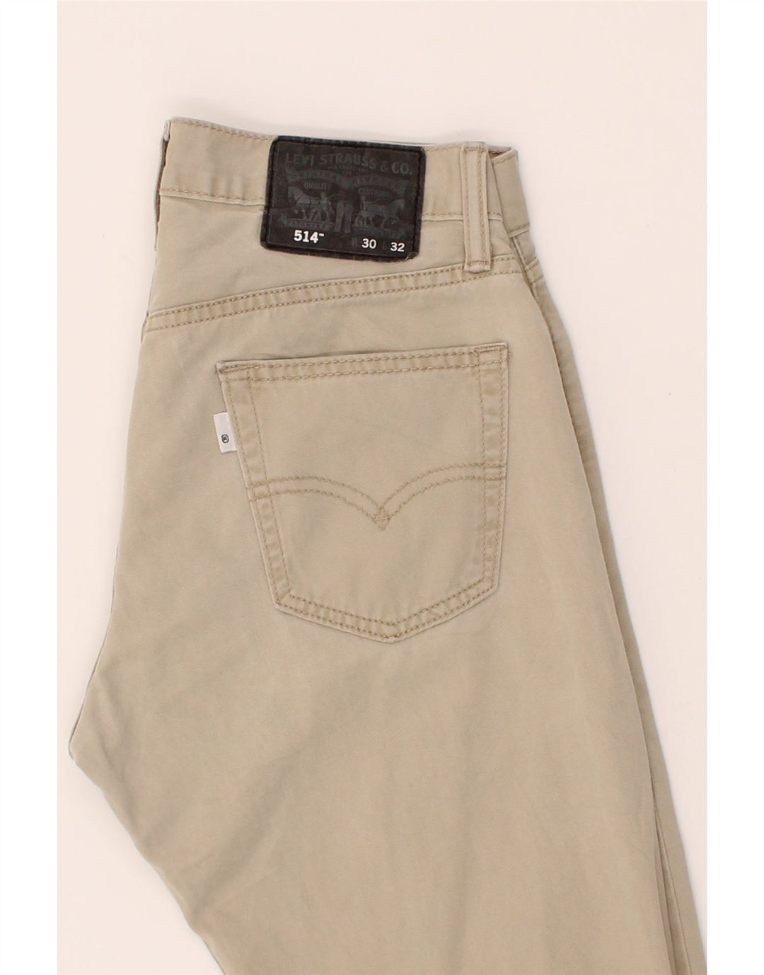 LEVI'S Masculino 514 Straight Jeans W30 L32 Algodão Bege