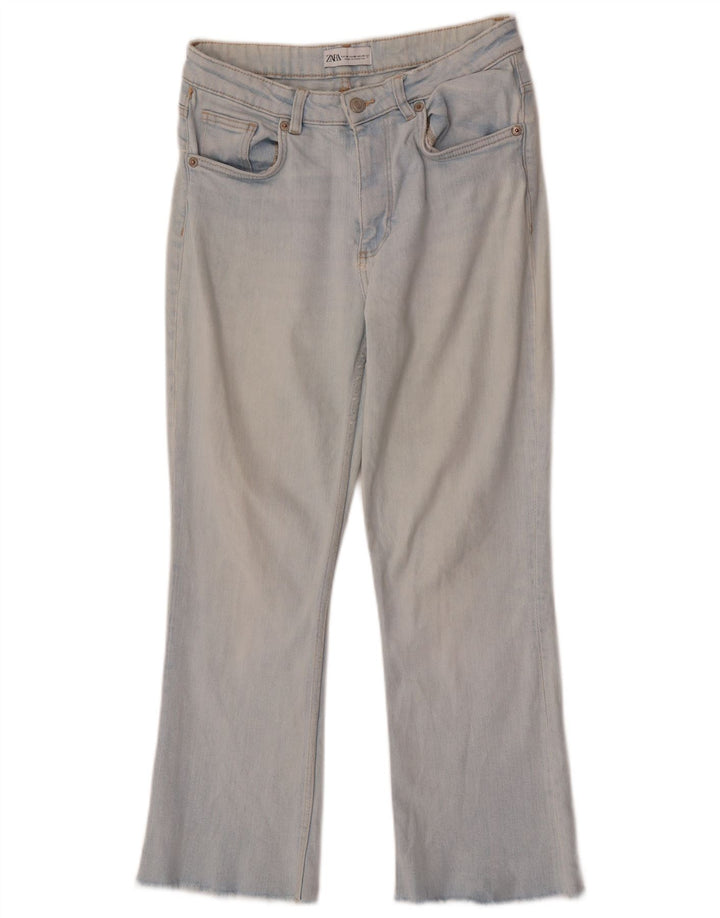 Zara Jeans Bootcut Feminino EU 38 Pequeno W28 L26 Azul Algodão