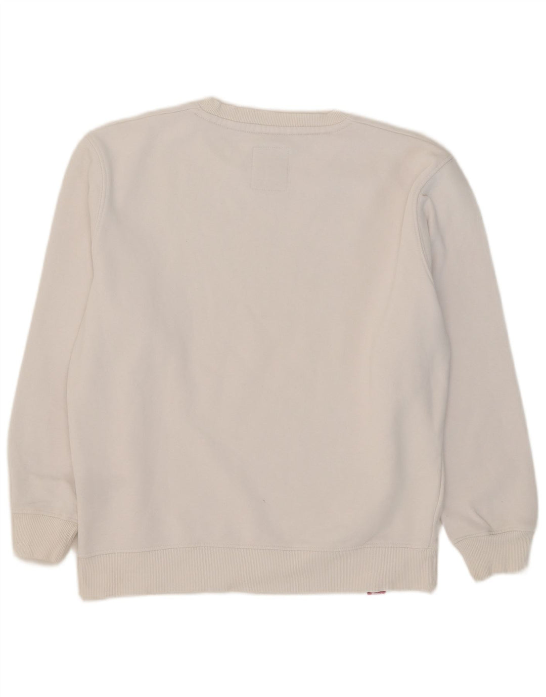 Alpha Industries Suéter gráfico masculino de algodão médio branco