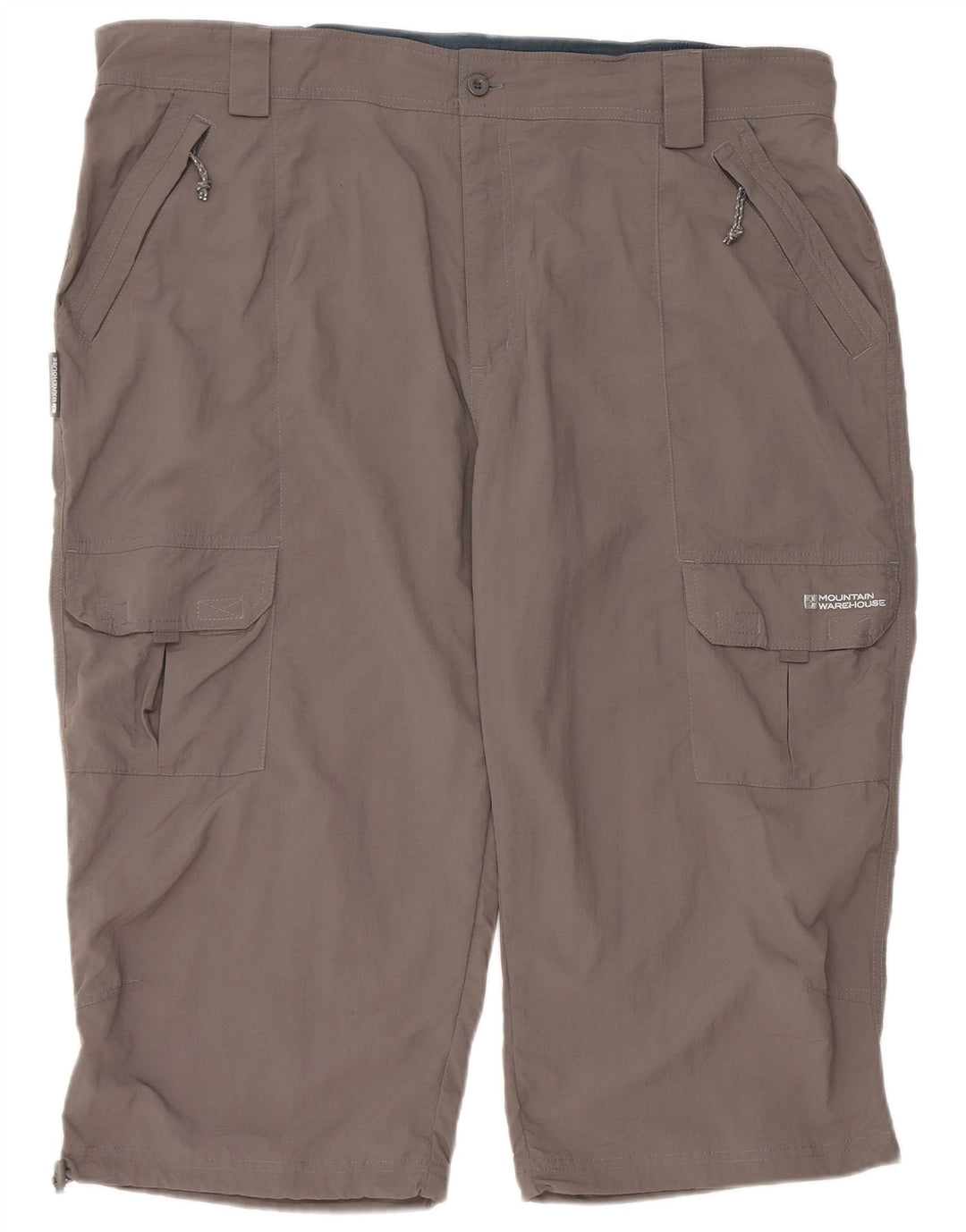 MOUNTAIN WAREHOUSE Bermuda cargo masculina W42 2XL cinza nylon