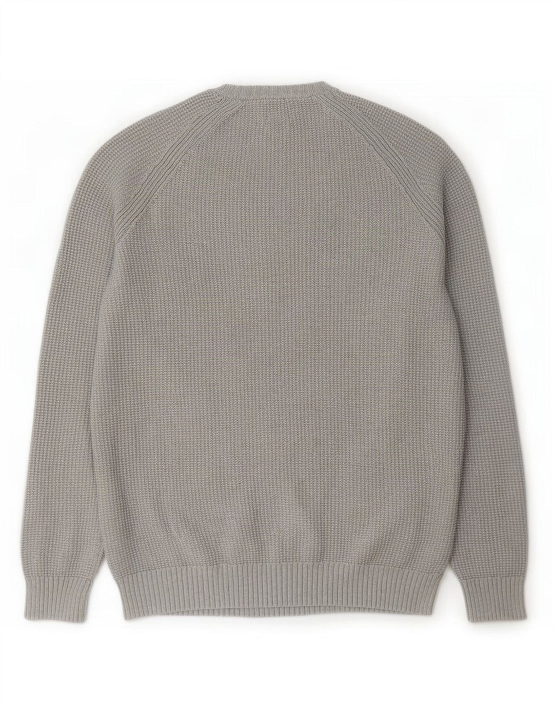 Zara Suéter masculino com gola redonda grande cinza
