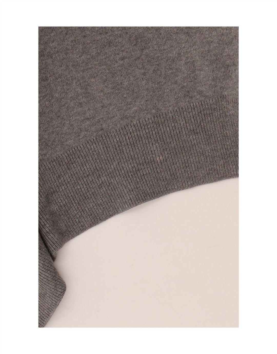 Suéter masculino POLO RALPH LAUREN com decote em V de algodão cinza médio