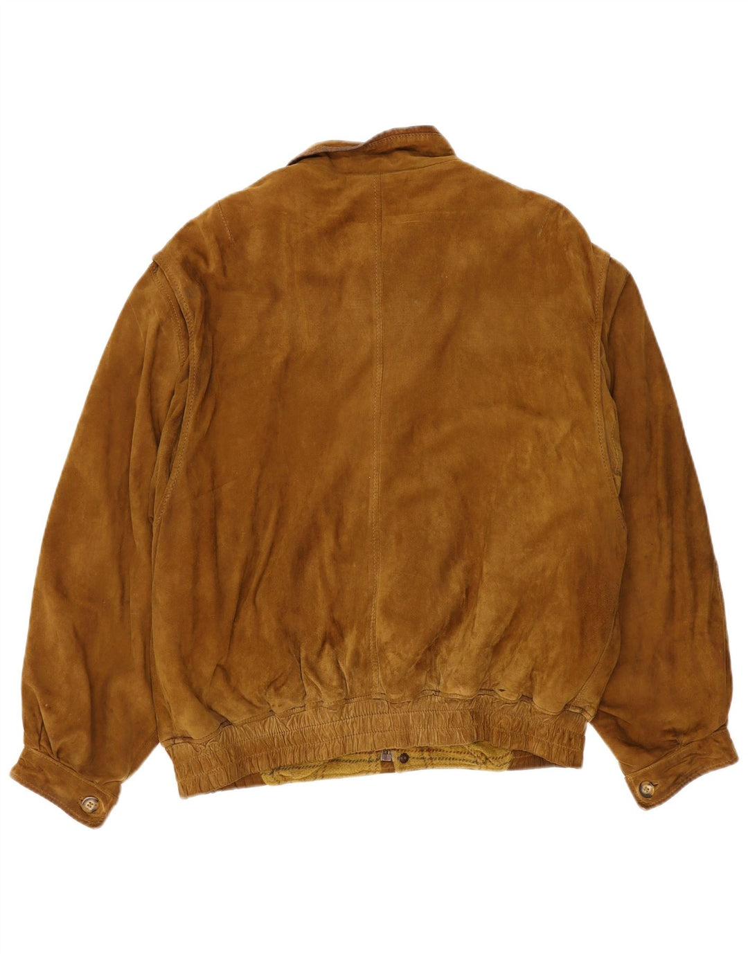 Jaqueta bomber masculina vintage de camurça IT 52 XL bege