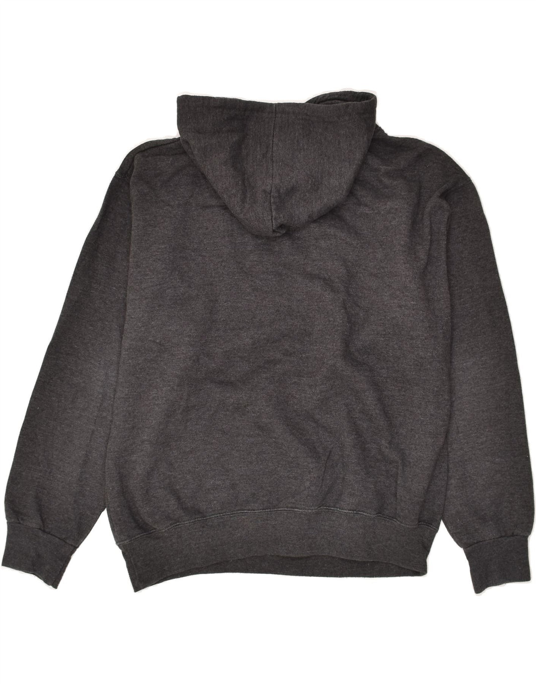VINTAGE Mens Graphic Hoodie Jumper Large Grey Cotton Vintage Vintage and Second-Hand Vintage from Messina Hembry 