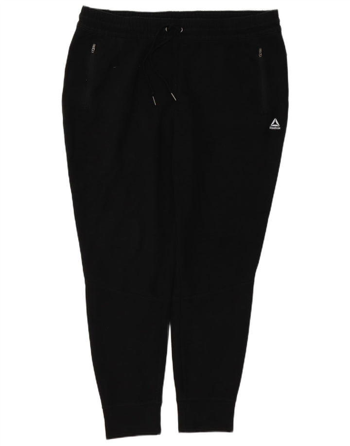 REEBOK Mens Calças de treino Joggers XL algodão preto