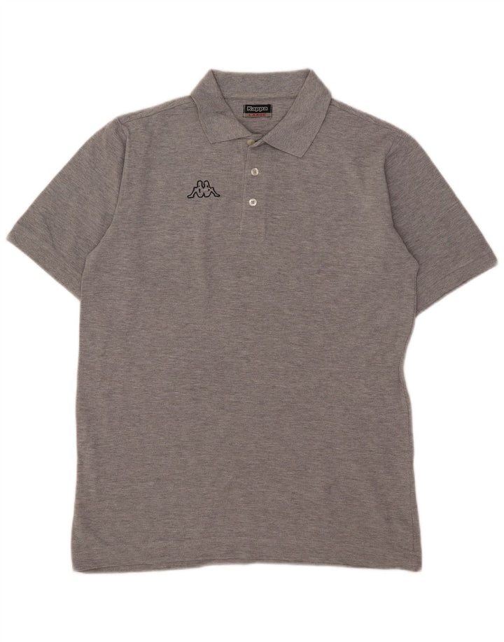 Camisa polo masculina Kappa grande cinza