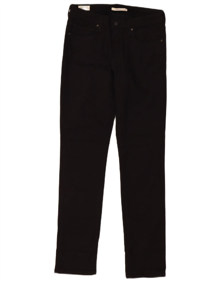 LEVI'S Feminino 712 Slim Jeans W30 L32 Algodão Preto