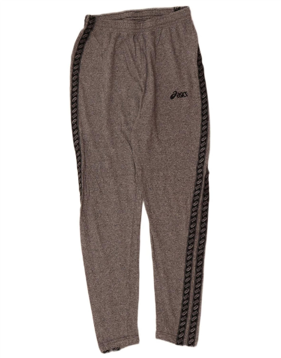 Calça de treino masculina ASICS Graphic cinza médio algodão