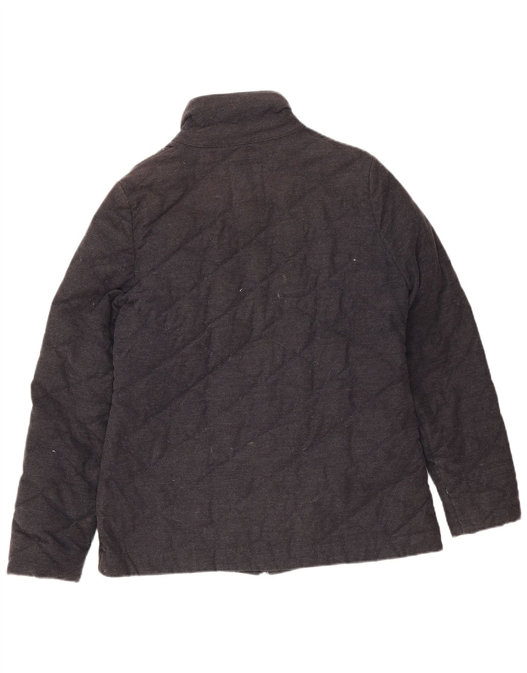 Jaqueta acolchoada feminina grande da Crew Clothing UK 10 algodão preto pequeno