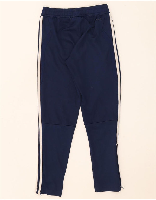 Calças de treino Adidas Boys Climacool 9-10 anos azul marinho poliéster