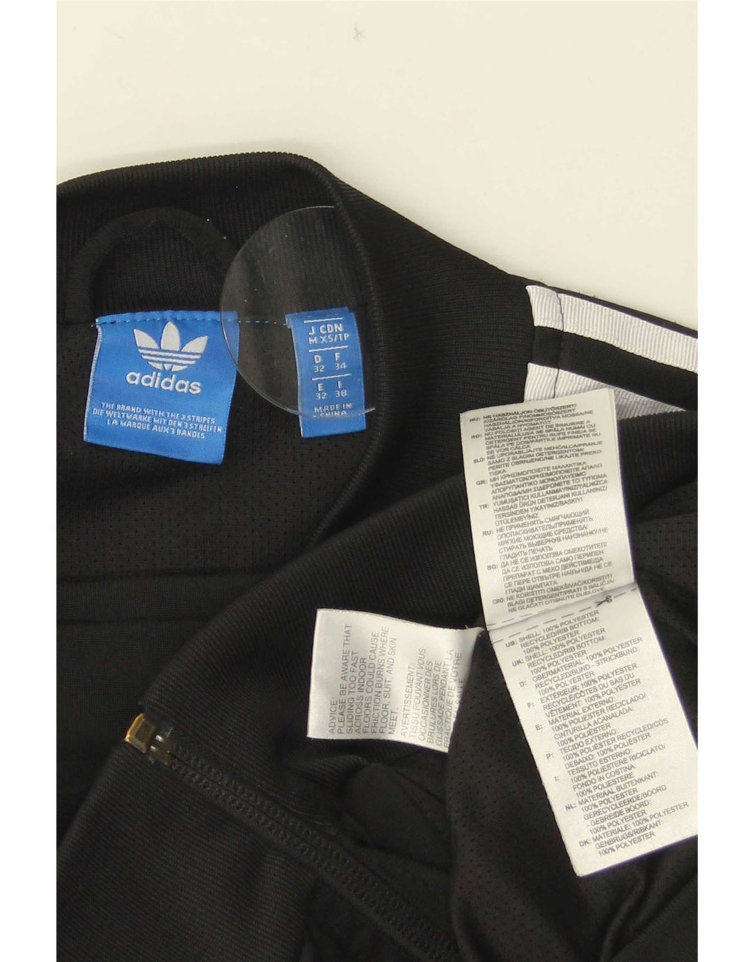 Jaqueta Adidas Feminina Graphic Tracksuit UK 6 XS Poliéster Preto
