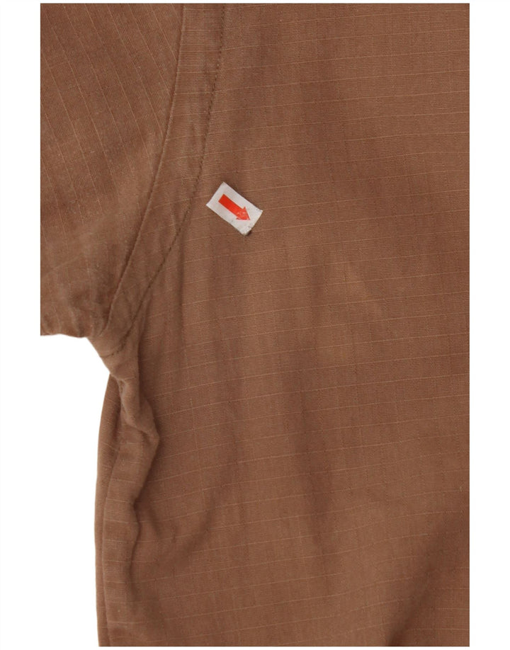 Camisa masculina de manga curta JEEP XL marrom xadrez algodão