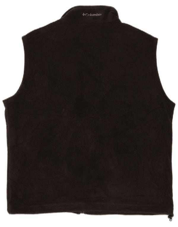 Colete de lã feminino COLUMBIA UK 16 grande poliéster preto