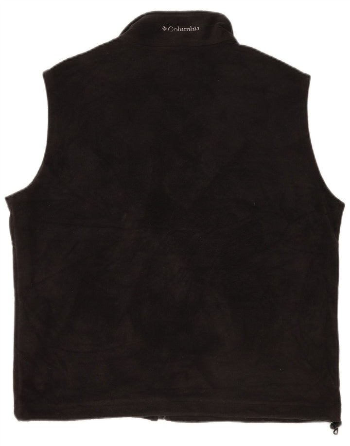 Colete de lã feminino COLUMBIA UK 16 grande poliéster preto