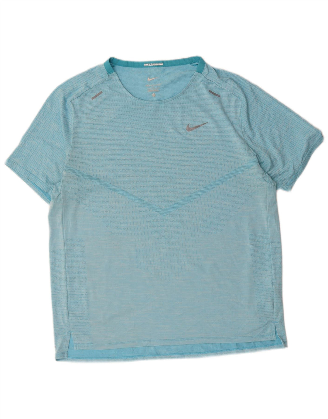 Camiseta Nike Masculina Dri Fit Top Grande Listrada Azul Poliéster