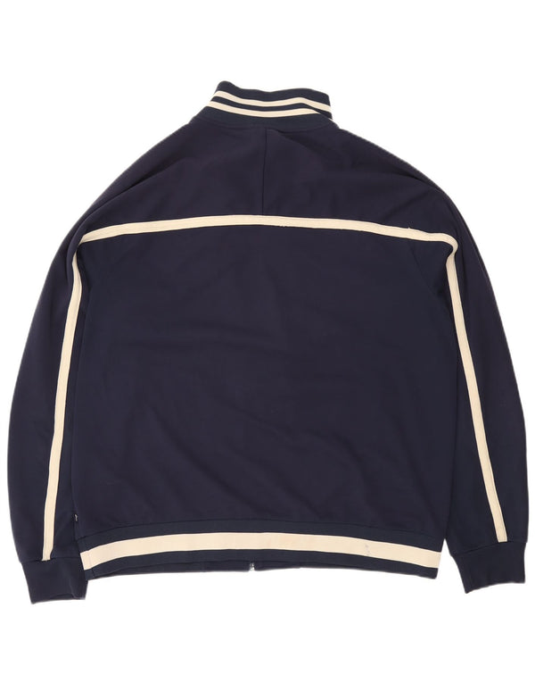 ASICS Mens Treino Top Jacket XL Azul Marinho Colourblock Poliéster