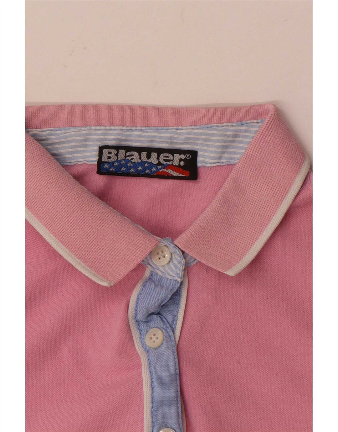 Camisa polo feminina Blauer UK 12 rosa médio