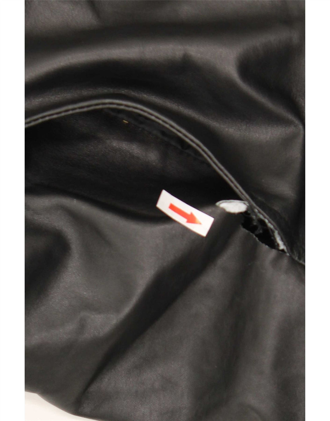 Jaqueta masculina vintage Shearling UK 42 XL couro preto