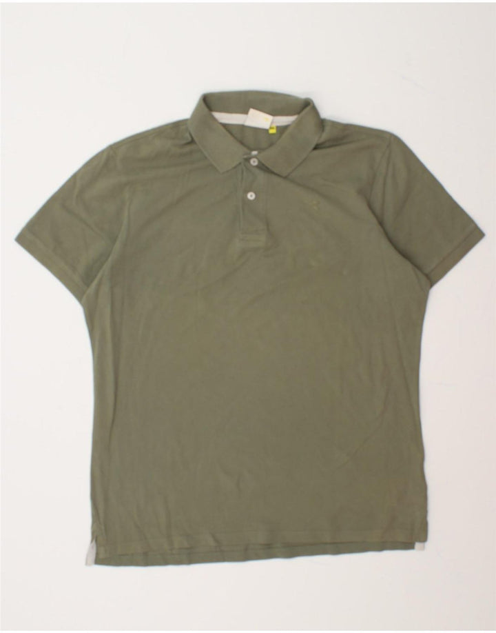 DIADORA Mens Polo Shirt 2XL Green Cotton Vintage Diadora and Second-Hand Diadora from Messina Hembry 