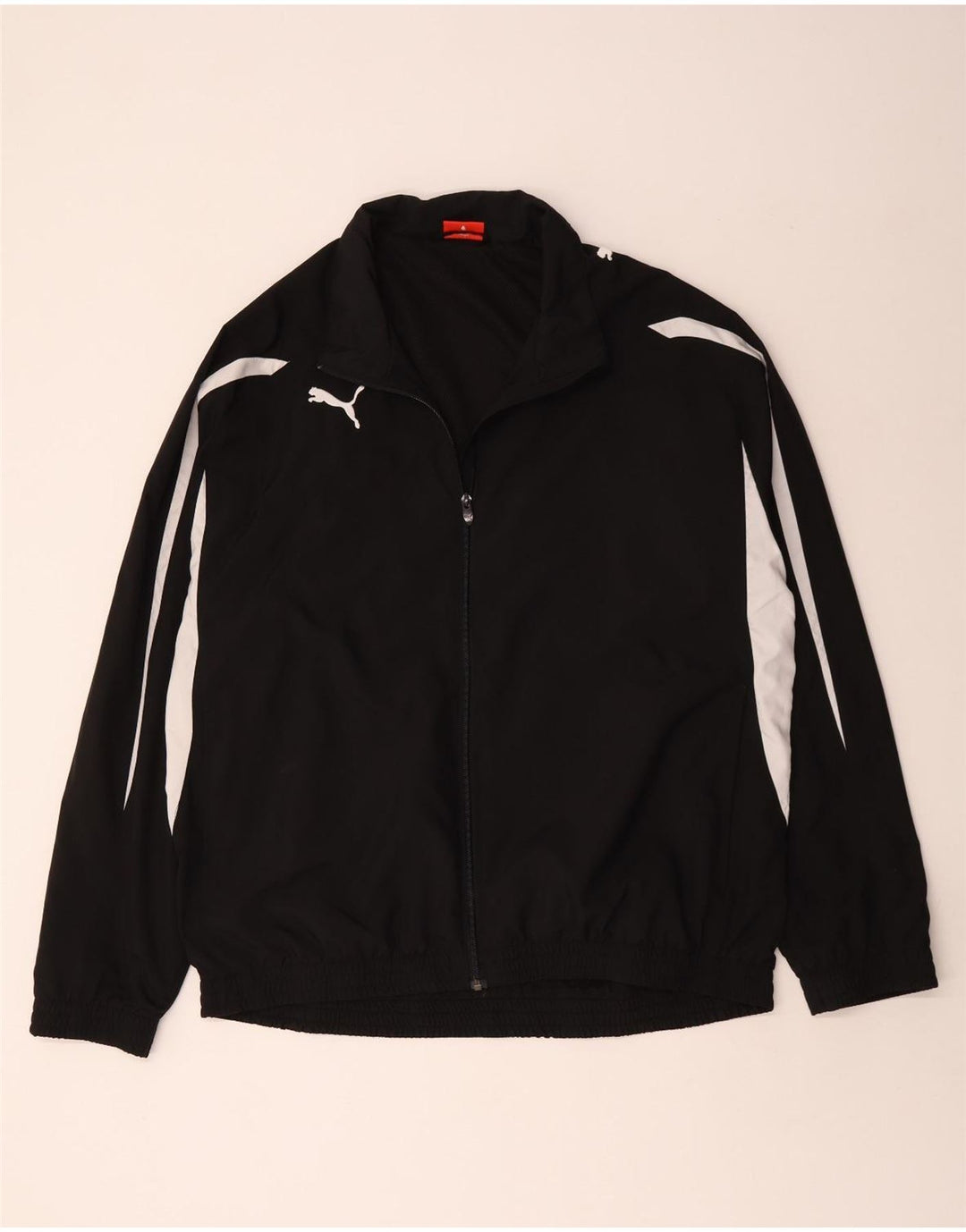 PUMA Mens Tracksuit Top Jacket XL Preto Colourblock Poliéster