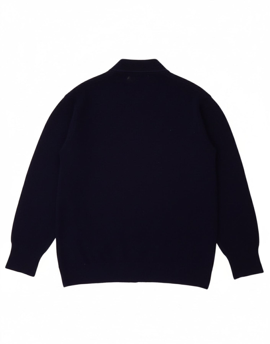 Suéter cardigã masculino BENETTON 13-14 anos lã azul marinho