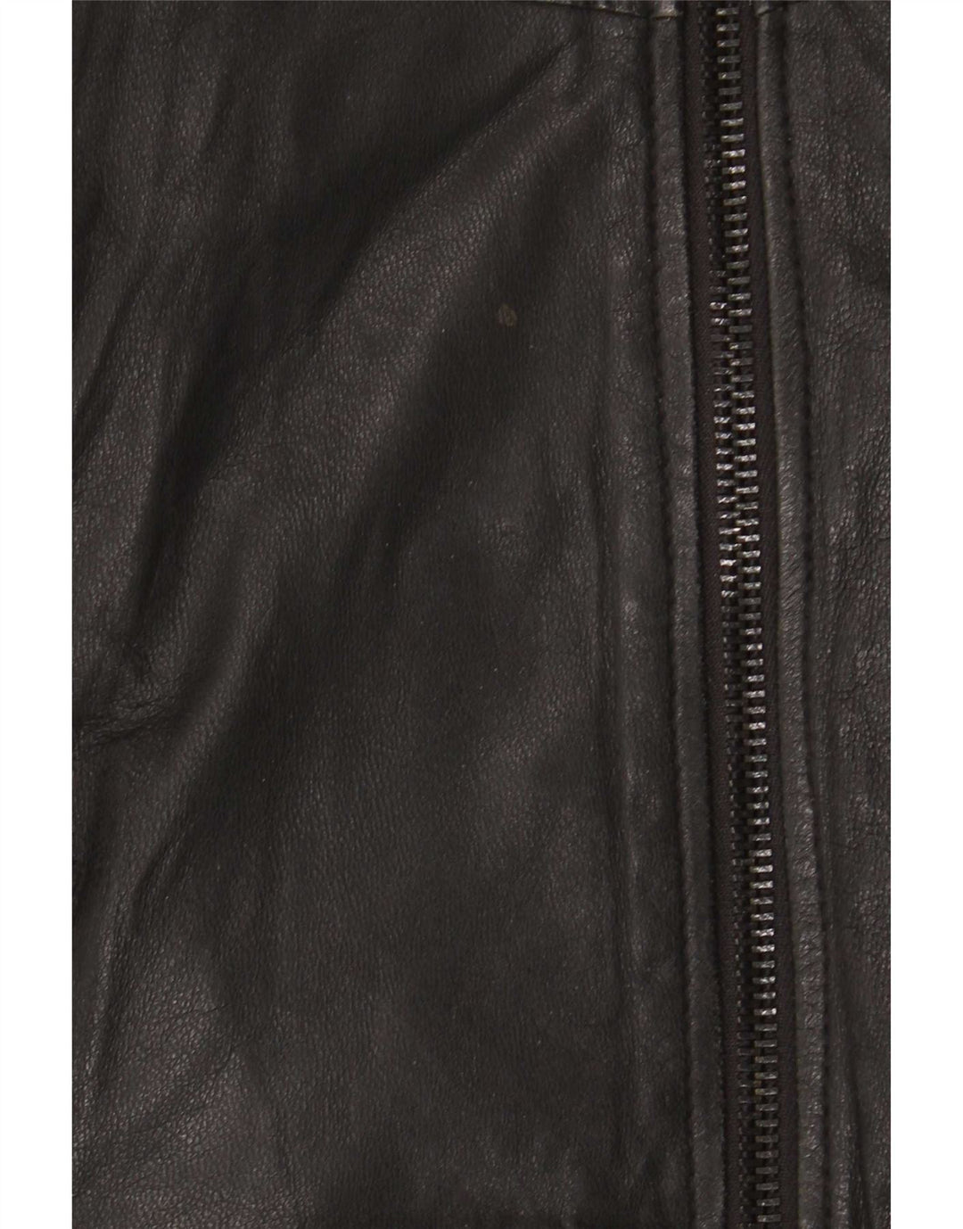 Jaqueta masculina de couro Replay Bomber UK 38 couro preto médio