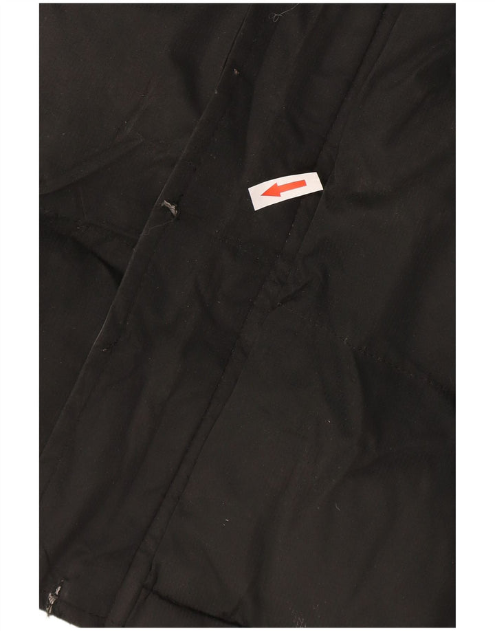 Jaqueta acolchoada com capuz masculina Mountain Warehouse poliéster preto médio Reino Unido 38