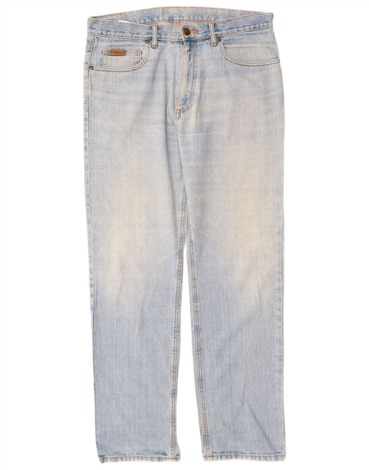 Calça jeans reta masculina Farah W36 L32 algodão azul