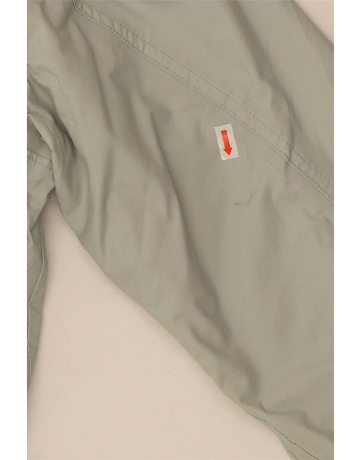 Columbia Womens Interchange Hooded Rain Jacket UK 14 Médio Verde Nylon