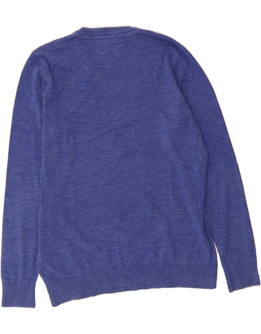 TOMMY HILFIGER Mens V-Neck Jumper Sweater 2XL Blue Cotton Vintage Tommy Hilfiger and Second-Hand Tommy Hilfiger from Messina Hembry 