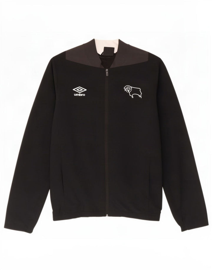Poliéster preto pequeno de Colourblock do revestimento superior do fato de treino dos homens de Umbro