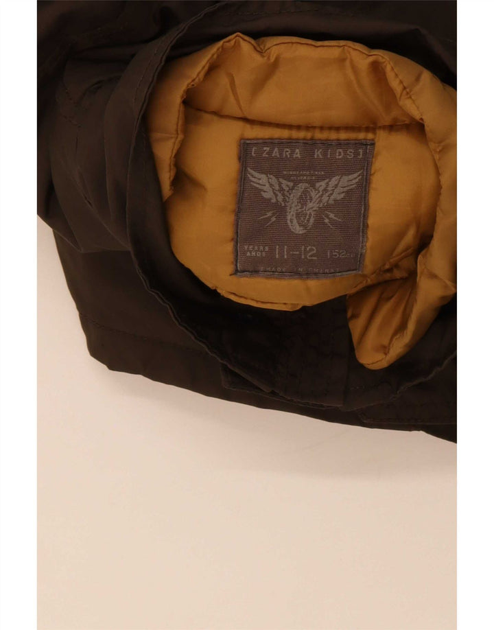 Jaqueta utilitária Zara Boys 11-12 anos marrom nylon