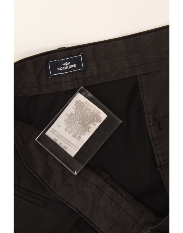 DOCKERS Mens Pegged Chino Trousers W38 L29 Black Cotton Vintage Dockers and Second-Hand Dockers from Messina Hembry 
