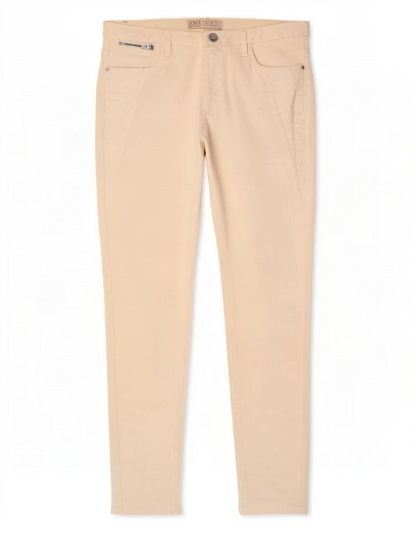 Zara Jeans Skinny Feminino UE 42 Grande W32 L28 Bege