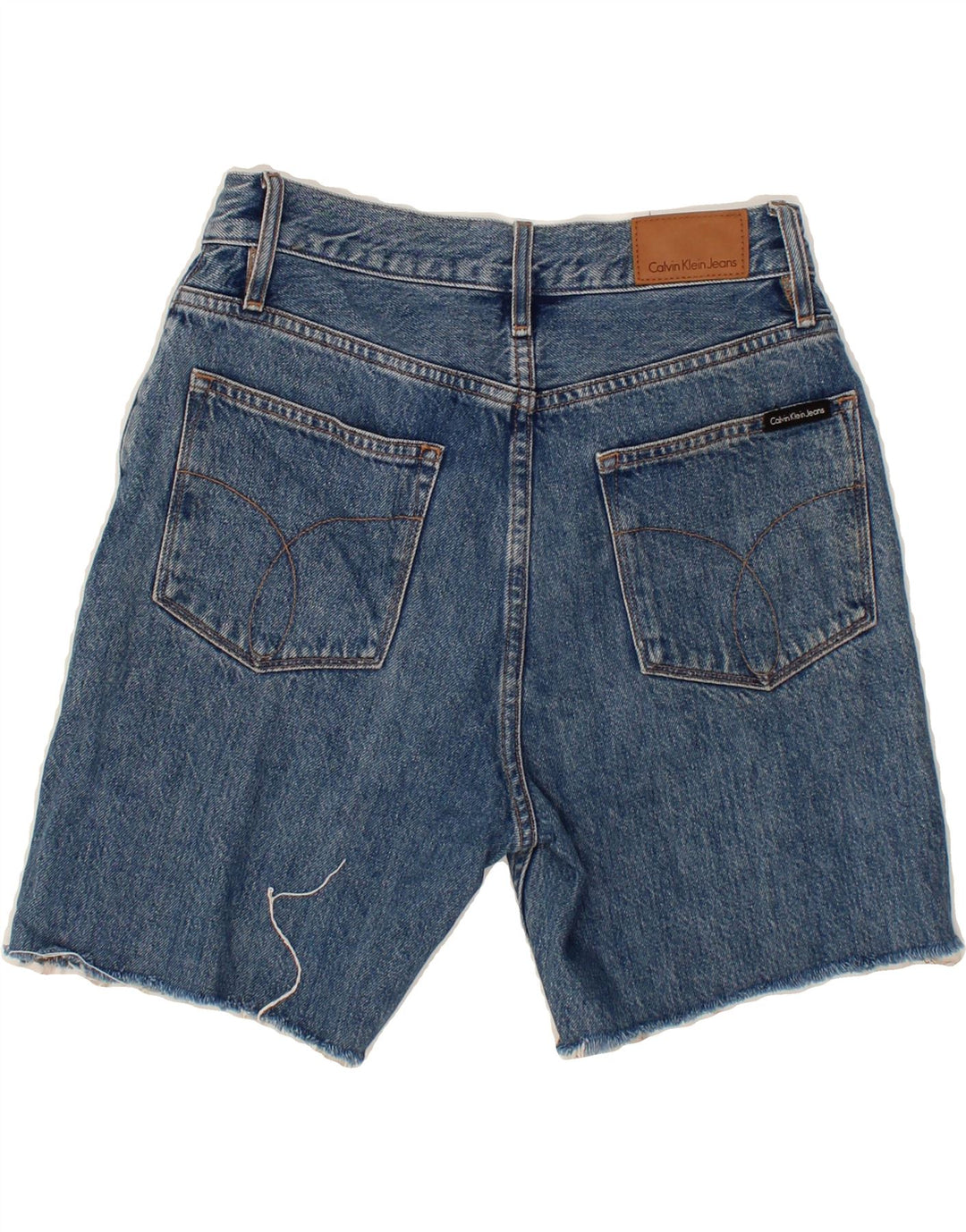 CALVIN KLEIN Womens Denim Shorts W28 Medium Blue Cotton Vintage Calvin Klein and Second-Hand Calvin Klein from Messina Hembry 