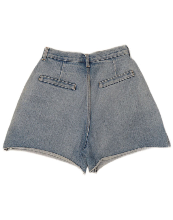 Shorts jeans feminino vintage de cintura alta W24 XS azul