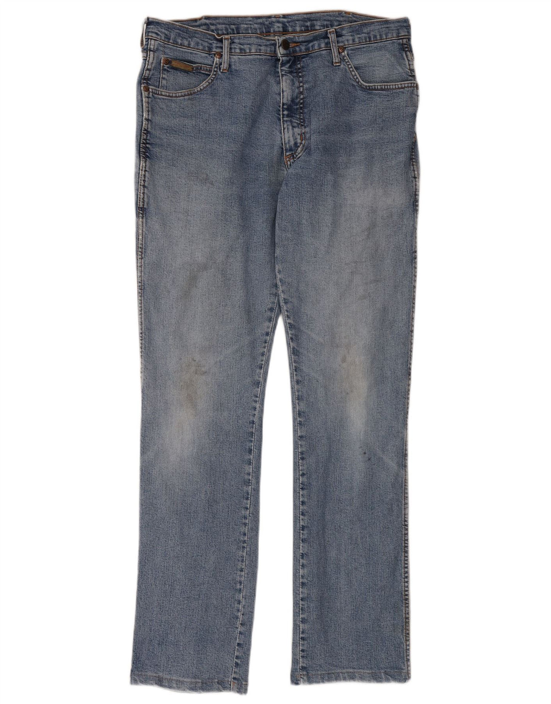 Wrangler Mens Jeans Reta W34 L33 Azul