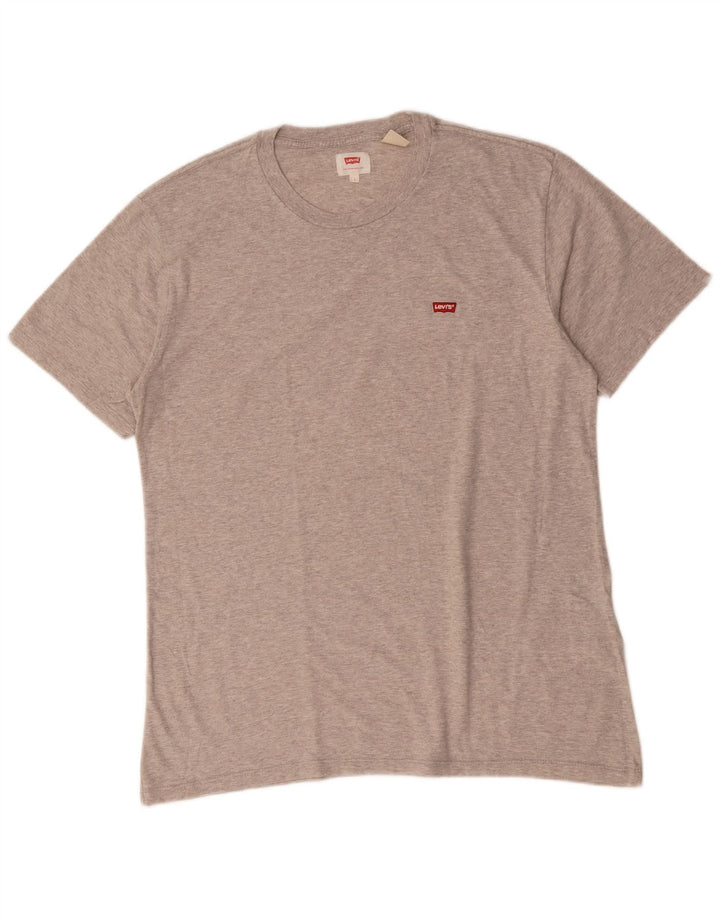 Camiseta masculina Levi's grande algodão cinza