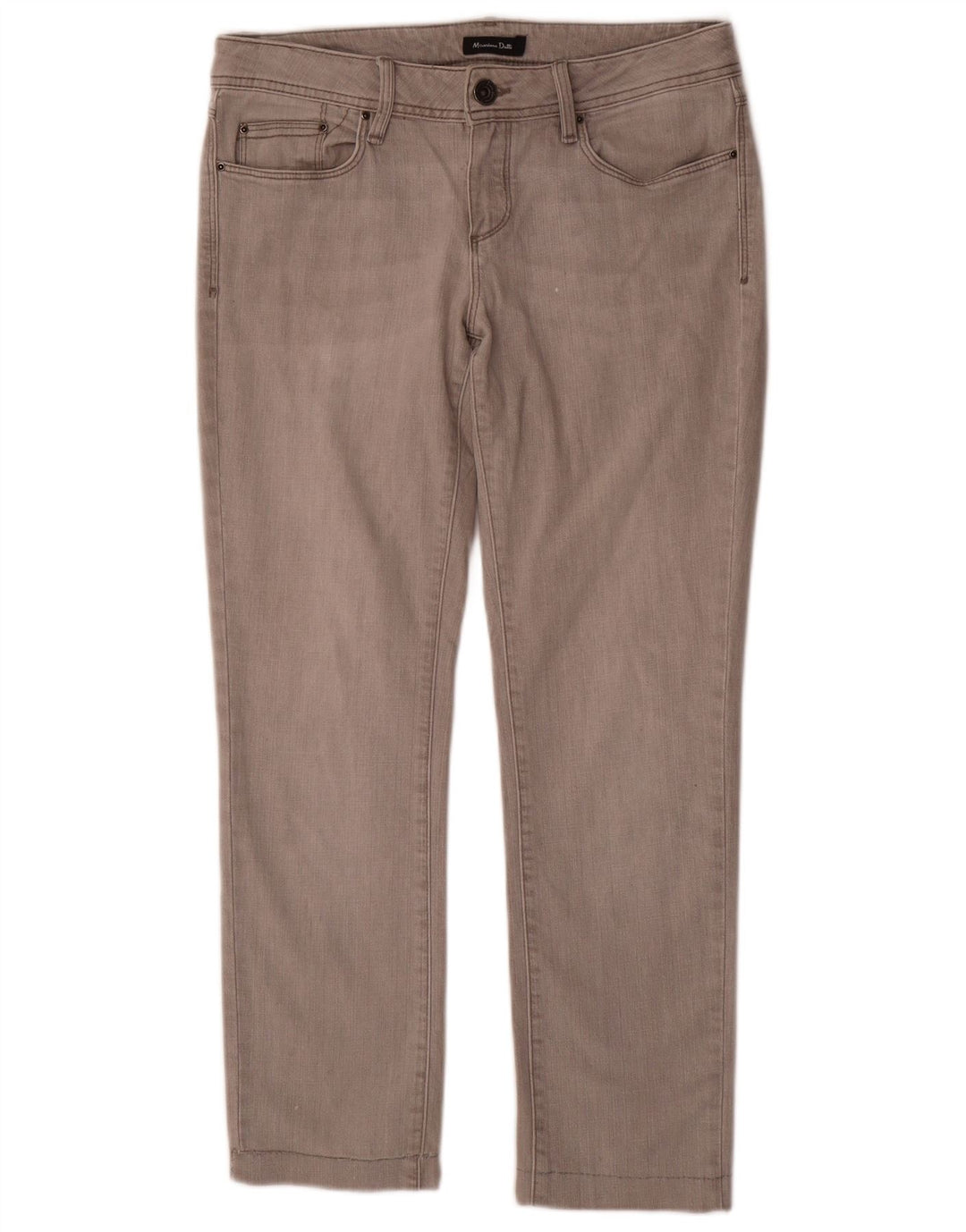 Jeans Slim Feminino Massimo Dutti EU 40 Médio W30 L28 Algodão Cinza