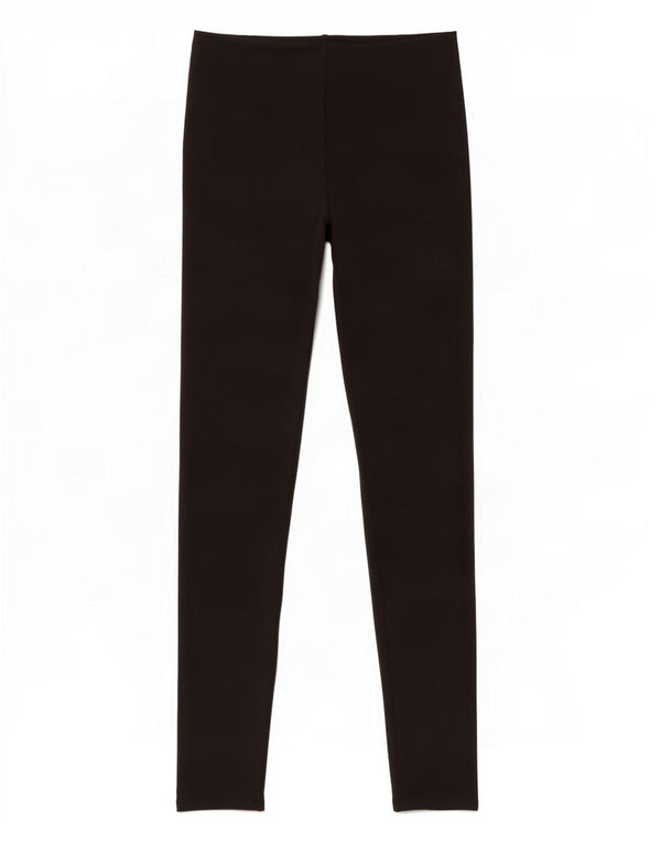 Zara Womens Leggings UK 8 Pequeno Poliéster Preto