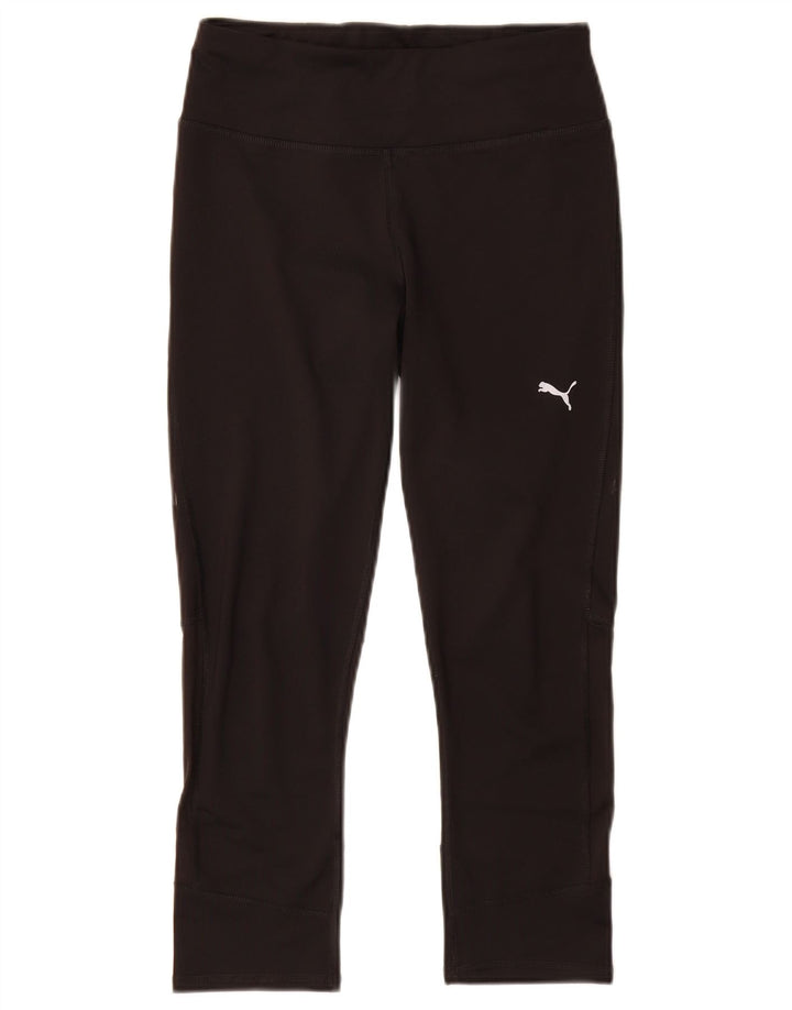 Puma Womens Capri Leggings UK 8 Pequeno Poliéster Preto