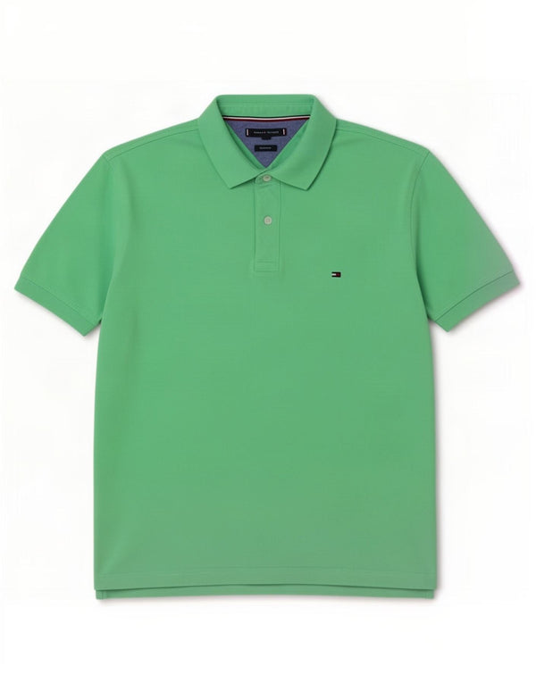 Camisa polo masculina Tommy Hilfiger Regular Fit XL algodão verde
