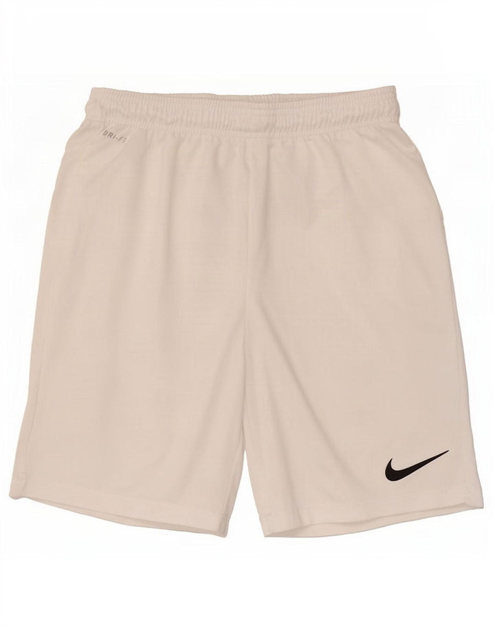 Nike Mens Dri Fit Sport Shorts Médio Branco Poliéster