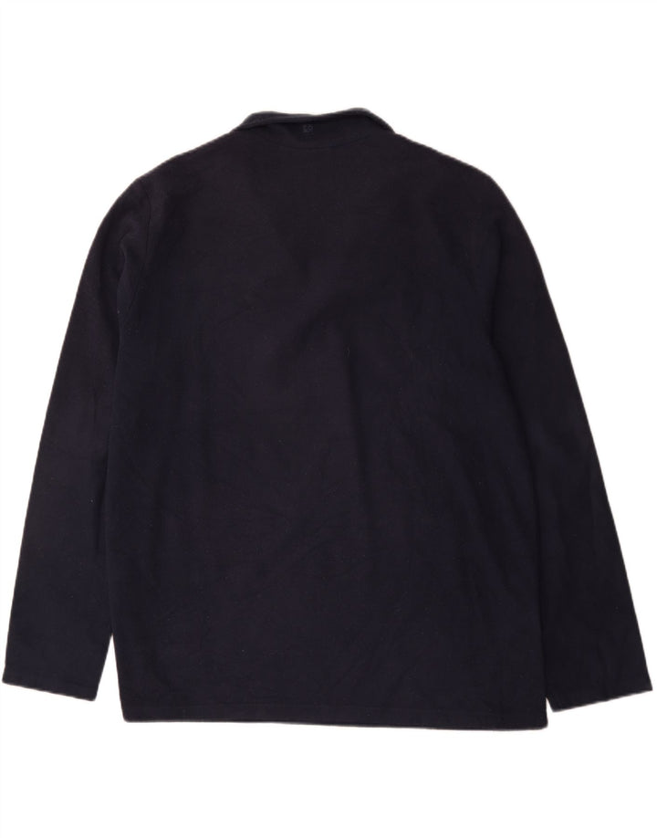 Mountain Warehouse Mens Zip Neck Fleece Jumper XL Poliéster Azul Marinho