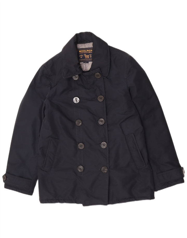 Casaco feminino Woolrich Pea UK 14 azul marinho médio