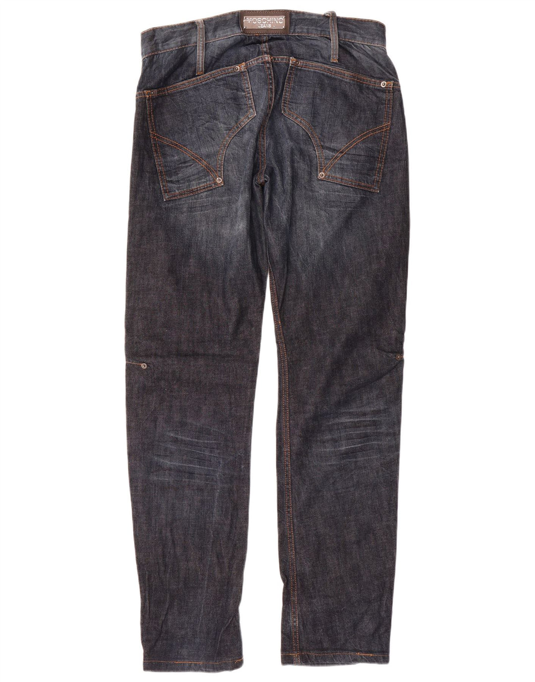Moschino Mens Slim Jeans W31 L32 Azul Marinho Algodão