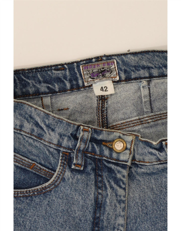 WEEKEND Womens Tapered Jeans IT 42 Medium W24 L27 Blue Cotton Vintage Weekend and Second-Hand Weekend from Messina Hembry 