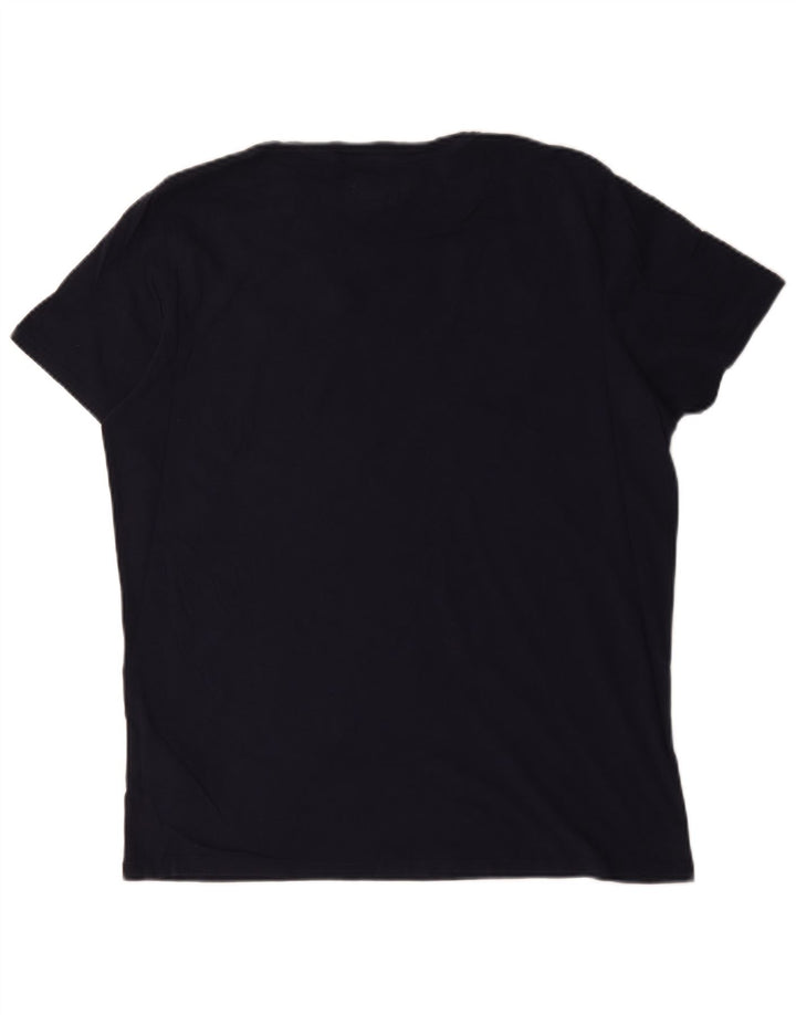Wrangler Camiseta masculina gráfica Top médio algodão azul marinho