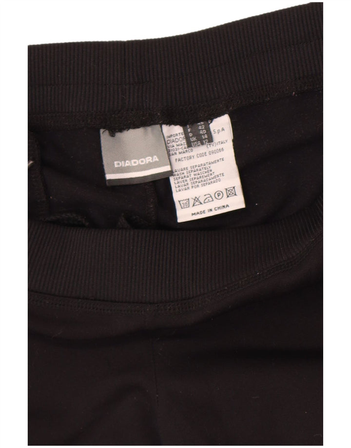 Calça de treino feminina Diadora UK 14 poliéster preto médio